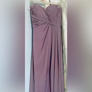 Azazie Lavender Strapless Gown